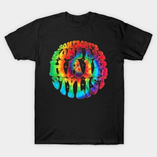 Funny Hair Stylist Tie Dye Hairstylist T-Shirt